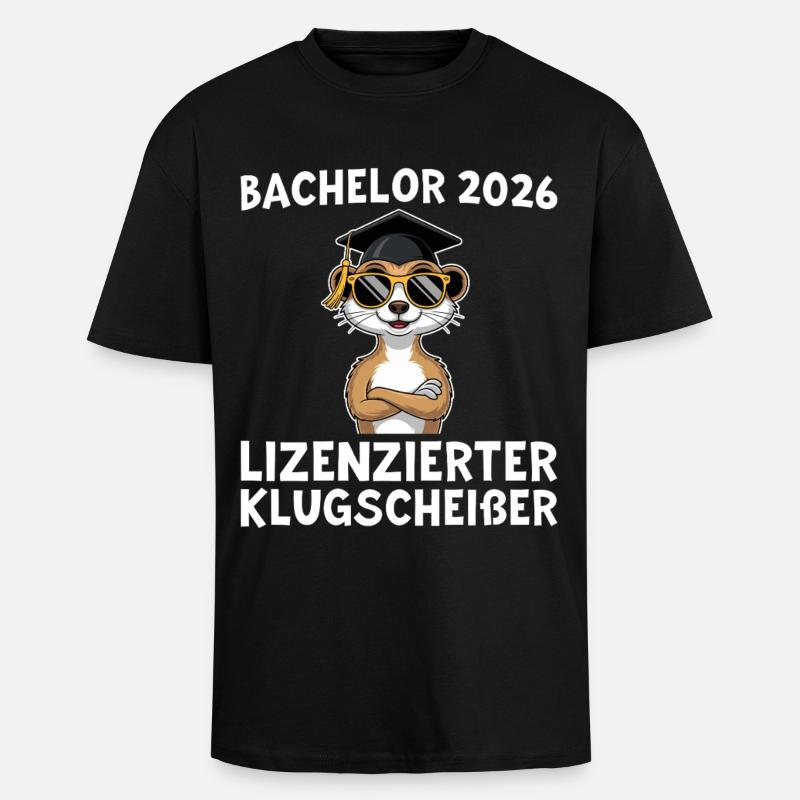 Abschlussprüfung 2026 Bachelortitel Geschenkidee - Oversized Heavyweight Unisex T-Shirt - Schwarz