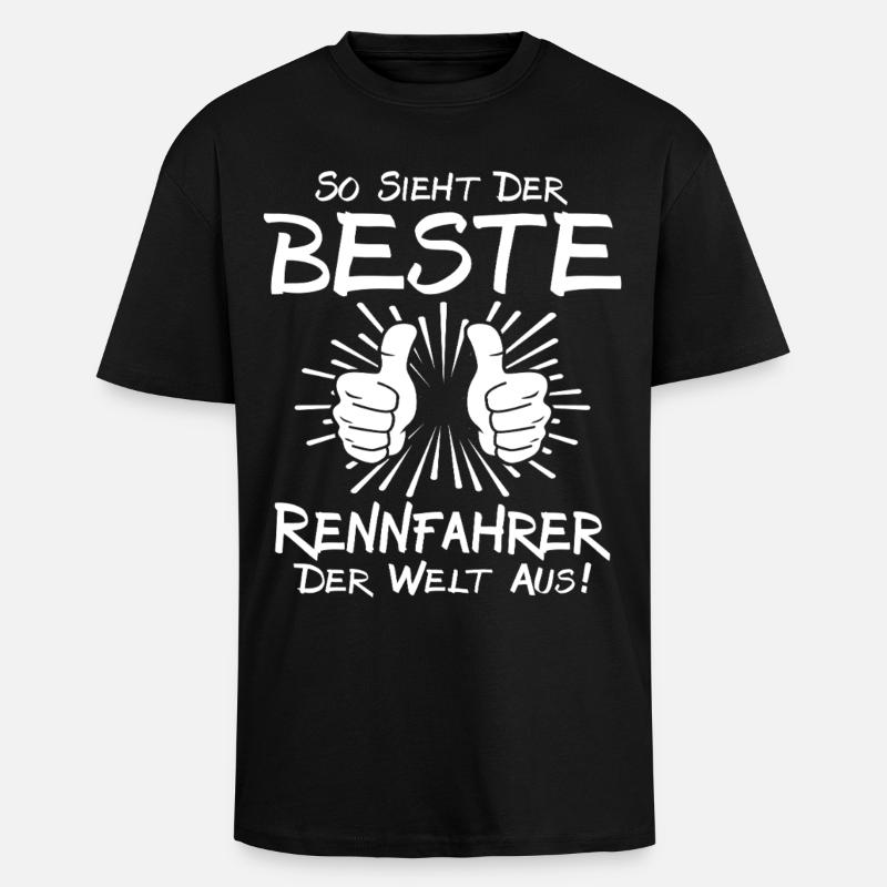 Bester Rennfahrer - Oversized Heavyweight Unisex T-Shirt - Schwarz