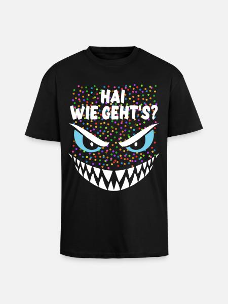 Requin, comment vas-tu ? | Costume, Carnaval, Déguisement - T-shirt unisexe oversize épais - noir