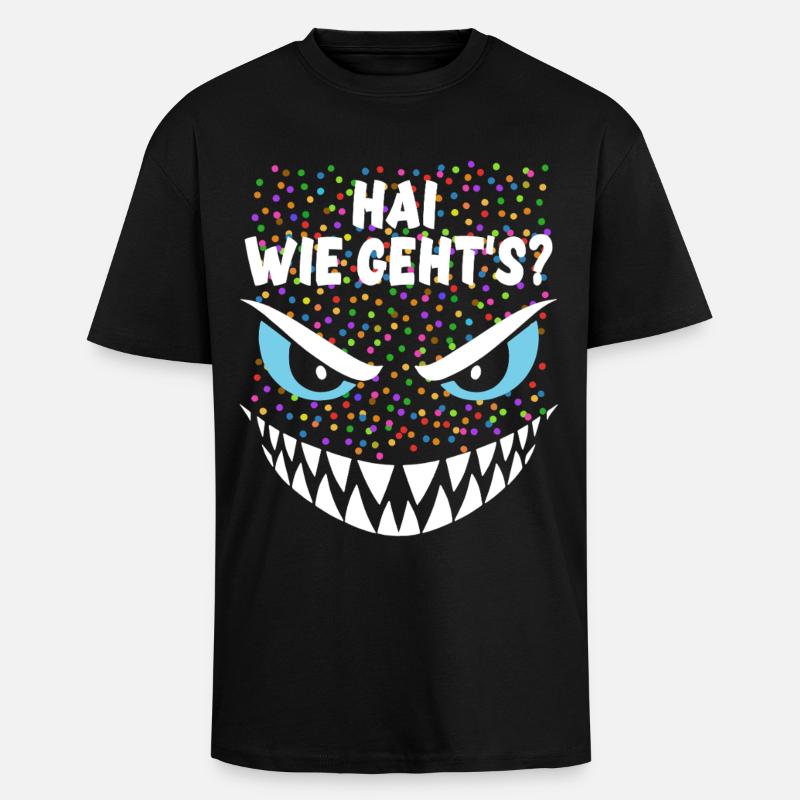 Requin, comment vas-tu ? | Costume, Carnaval, Déguisement - T-shirt unisexe oversize épais - noir