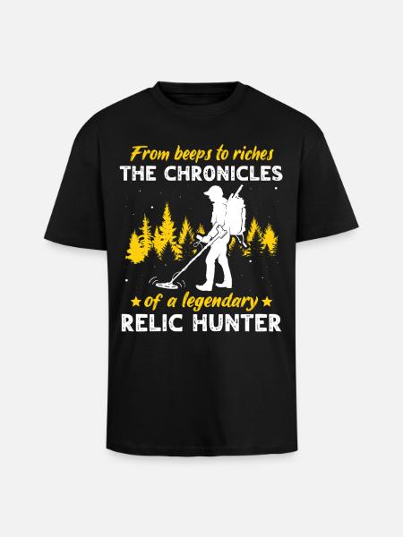 Reliktesucher Metalldetektor Sondeln - Oversized Heavyweight Unisex T-Shirt - Schwarz