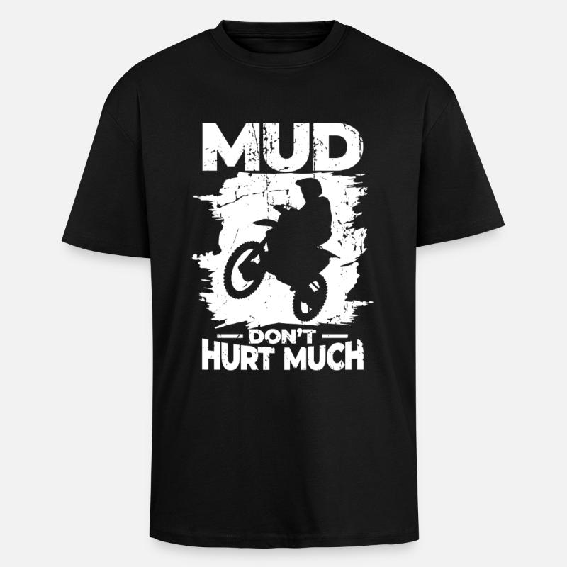 Schlamm tut nicht weh - Oversized Heavyweight Unisex T-Shirt - Schwarz