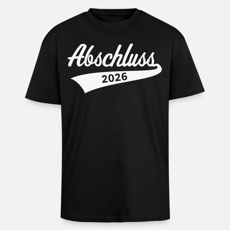Abschluss 2026 (Schulabschluss / White) - Oversized Heavyweight Unisex T-Shirt - Schwarz