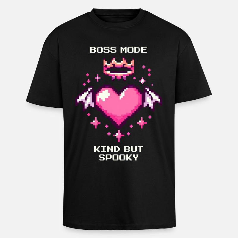 Sanft & Spooky | Soft Goth - Oversized Heavyweight Unisex T-Shirt - Schwarz