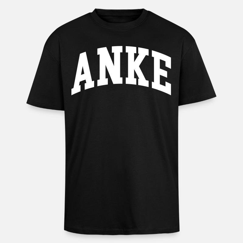 Anke - Oversized Heavyweight Unisex T-Shirt - Schwarz