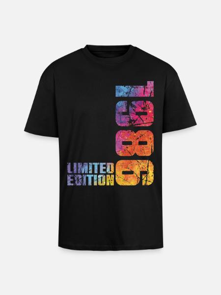 40-års jubilæum Mand Kvinde 40 år 1986 Gave - Unisex oversized heavyweight t-shirt - sort