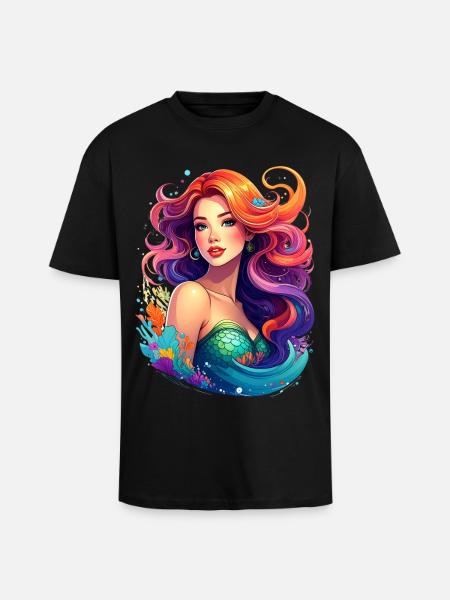 Sirène sexy - T-shirt unisexe oversize épais - noir