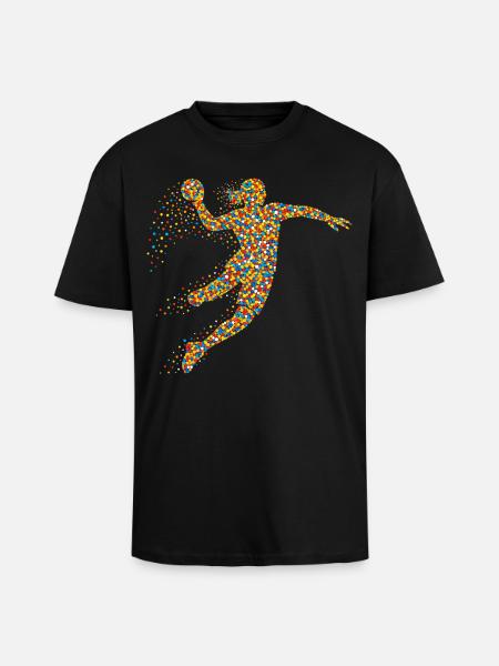 Handball Mädchen Spruch - Oversized Heavyweight Unisex T-Shirt - Schwarz