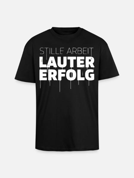 Quiet work, loud success - Unisex Oversized Heavyweight T-shirt - black