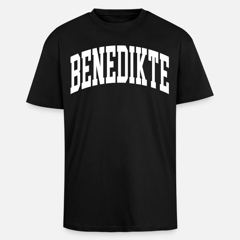 Benedikte - Oversized Heavyweight Unisex T-Shirt - Schwarz