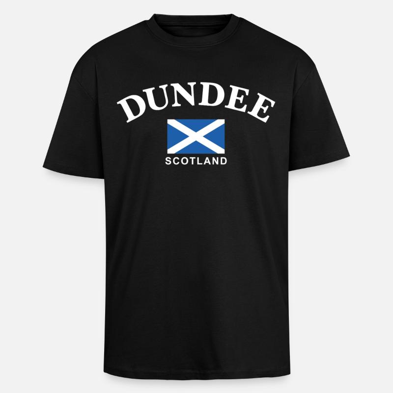 Dundee, Schottland - Oversized Heavyweight Unisex T-Shirt - Schwarz