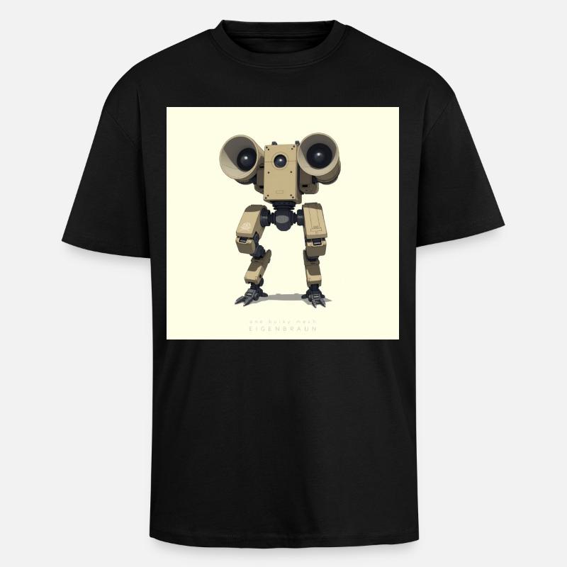 OBM_Eigenbraun - Oversized Heavyweight Unisex T-Shirt - Schwarz