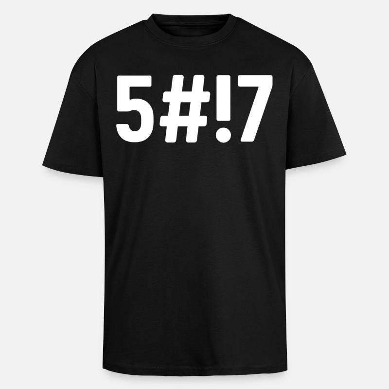 Scheißcode - Oversized Heavyweight Unisex T-Shirt - Schwarz