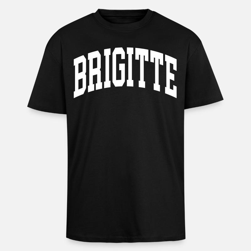 Brigitte - Oversized Heavyweight Unisex T-Shirt - Schwarz