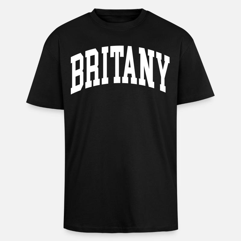 Britany - Oversized Heavyweight Unisex T-Shirt - Schwarz