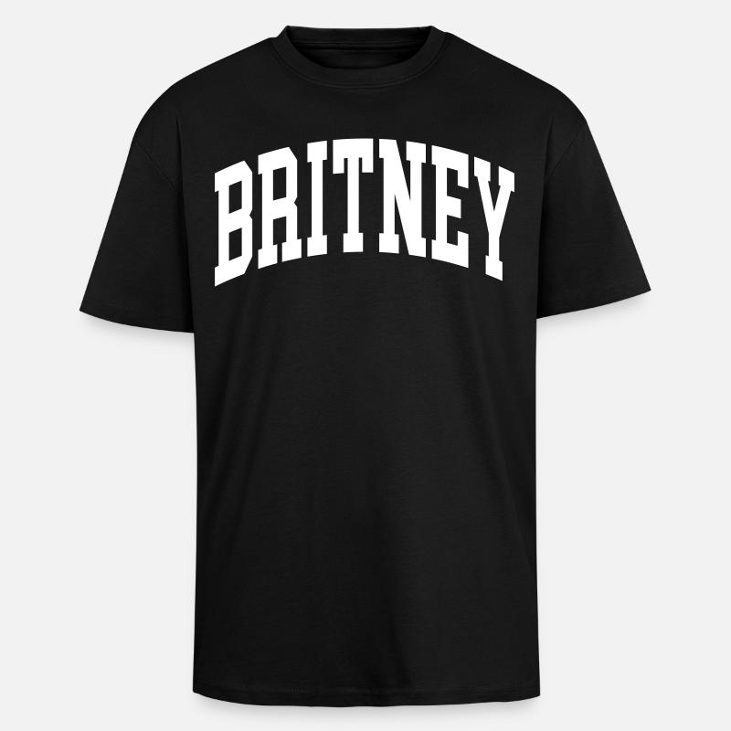 Britney - T-shirt unisexe oversize épais - noir