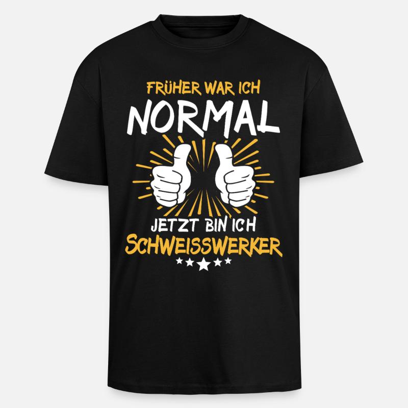 Dit d’ouvrier en soudage - T-shirt unisexe oversize épais - noir