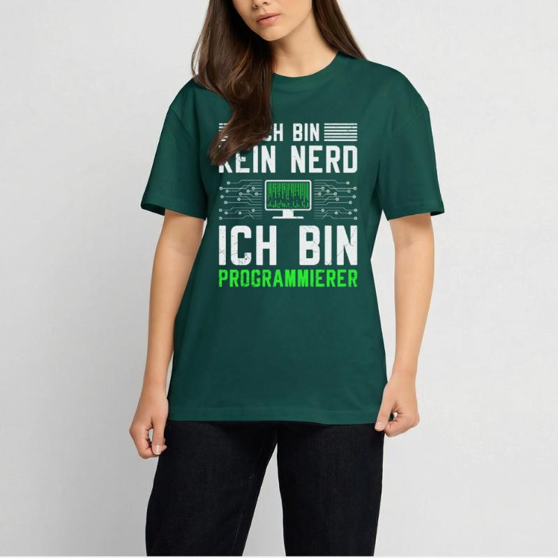 Computer ICH BIN KEIN NERD ICH BIN PROGRAMMIERER Oversized Heavyweight Unisex T-Shirt