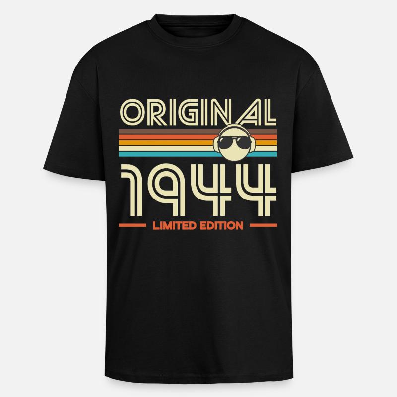 Originale Retro-Edition von 1944 - Oversized Heavyweight Unisex T-Shirt - Schwarz