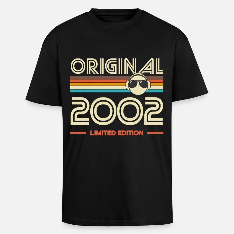 Originale limitierte Edition von 2002 - Oversized Heavyweight Unisex T-Shirt - Schwarz