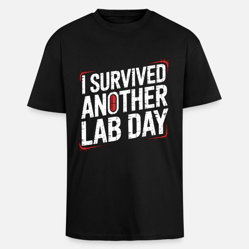 Pharmacist Student I Survived Another Medicine - Oversized Heavyweight Unisex T-Shirt - Schwarz