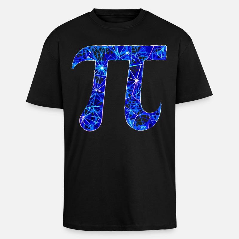 Zahl Pi - 3.14  - Oversized Heavyweight Unisex T-Shirt - Schwarz