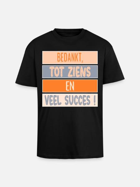 Thanks - Good luck - Unisex Oversized Heavyweight T-shirt - black