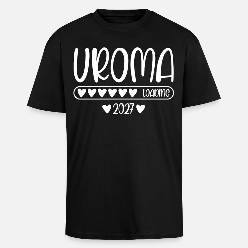 Uroma 2027 loading - Oversized Heavyweight Unisex T-Shirt - Schwarz