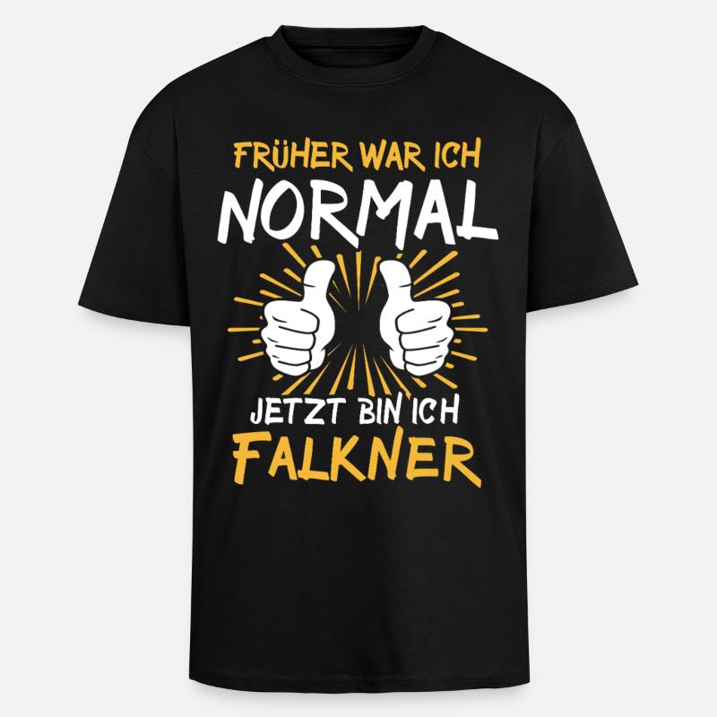 Falkner Spruch - Oversized Heavyweight Unisex T-Shirt - Schwarz
