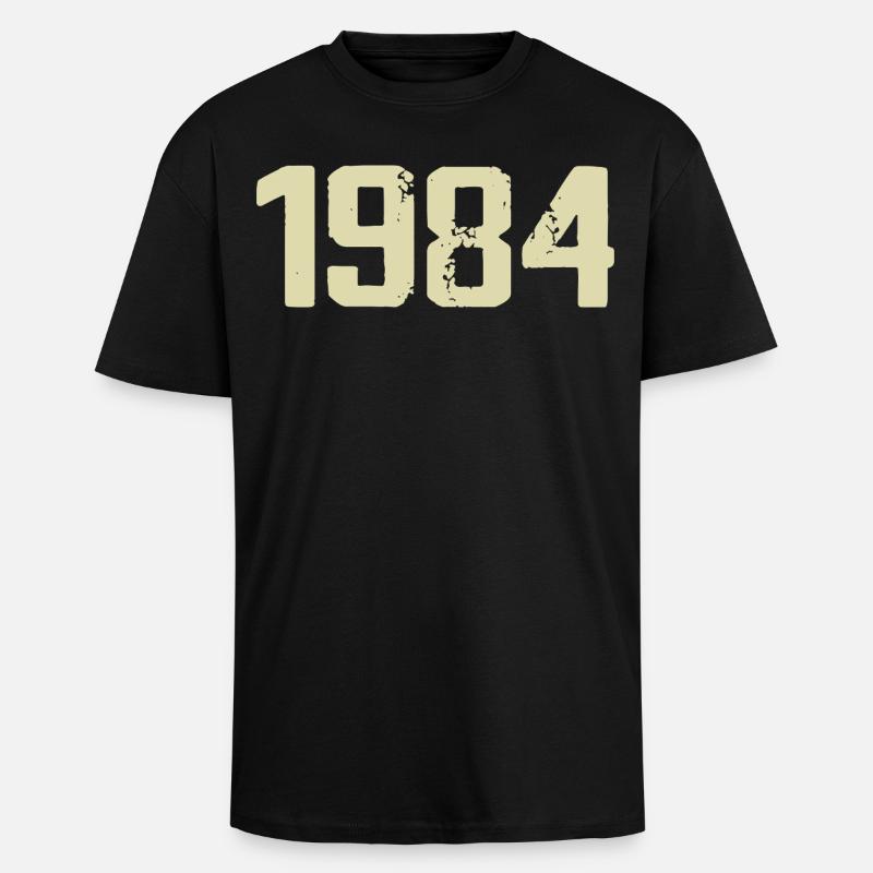 Jubilee 1984 - Unisex Oversized Heavyweight T-shirt - black