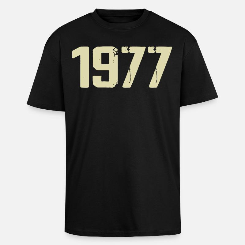 Jubilee 1977 - Unisex Oversized Heavyweight T-shirt - black