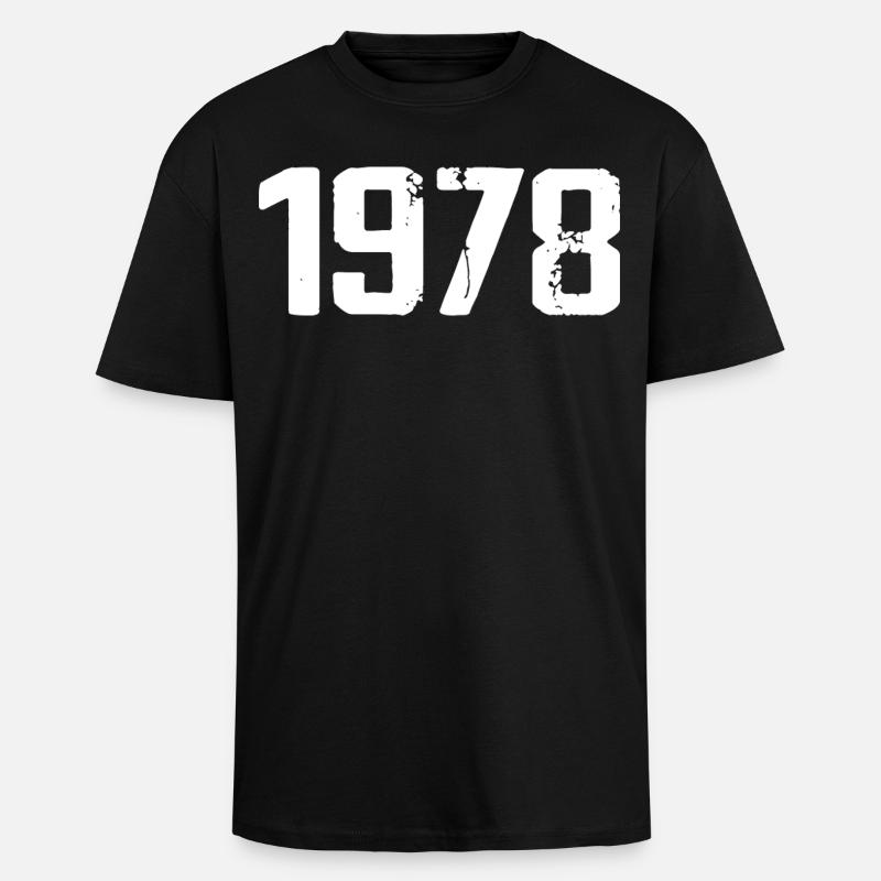 1978 - Awesome since 1978 - Unisex Oversized Heavyweight T-shirt - black