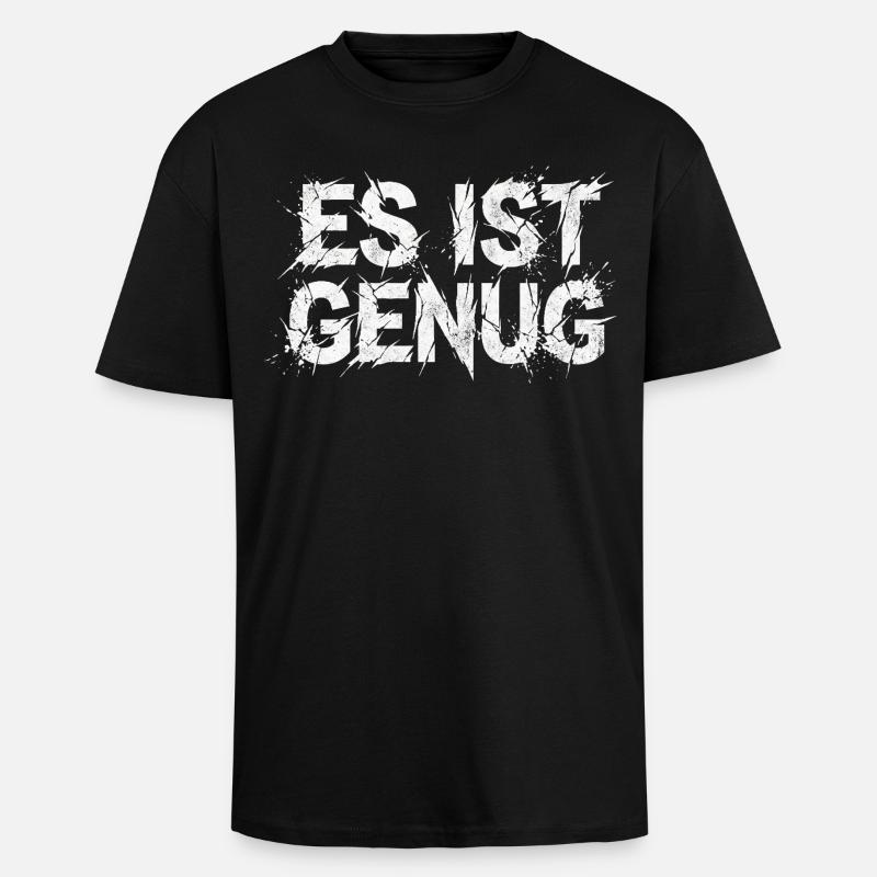 Ça suffit avec le sarcasme - T-shirt unisexe oversize épais - noir
