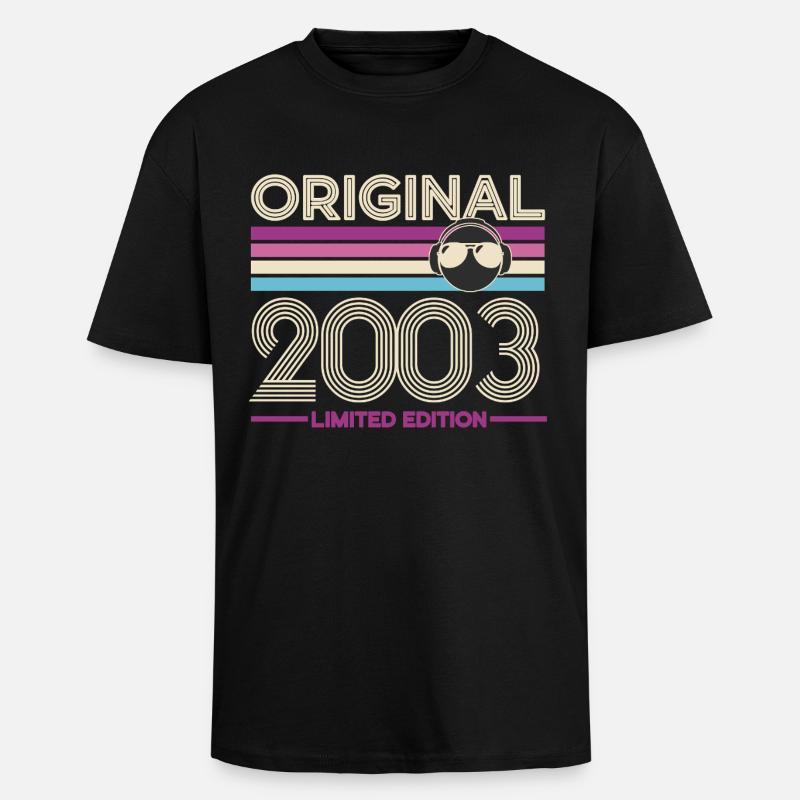 Original 2003 édition limitée - T-shirt unisexe oversize épais - noir