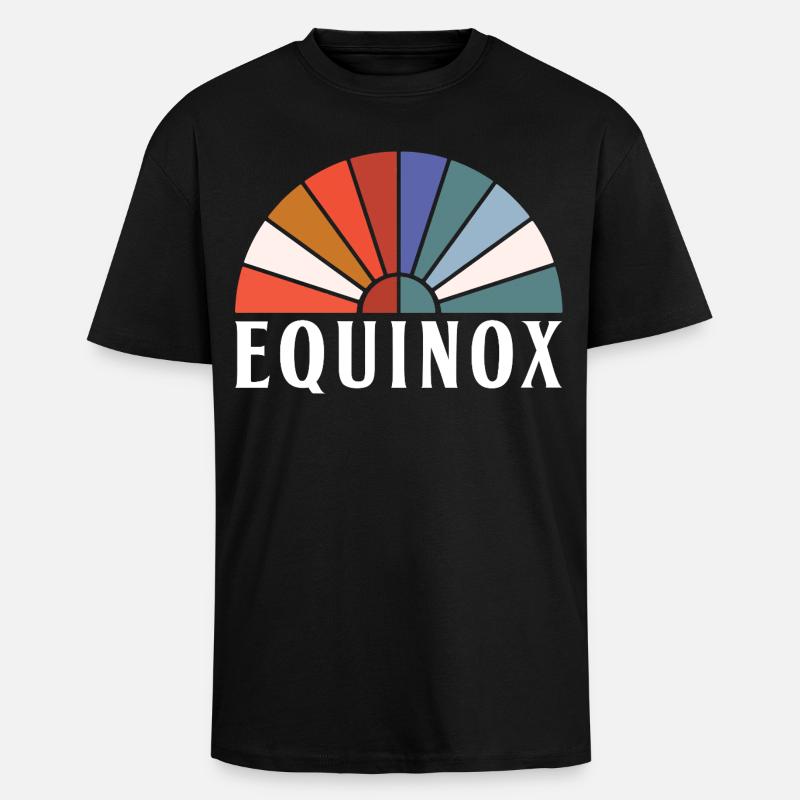 Equinox Happy Easter Ostara Eostre - Unisex Oversized Heavyweight T-shirt - black