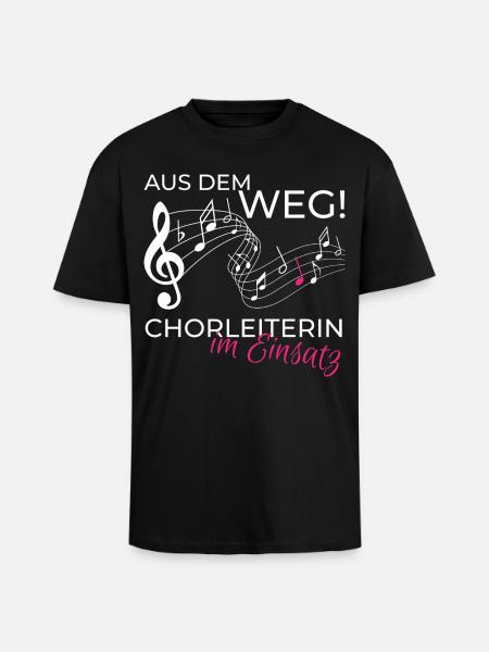 Chorleiterin im Einsatz - Oversized Heavyweight Unisex T-Shirt - Schwarz