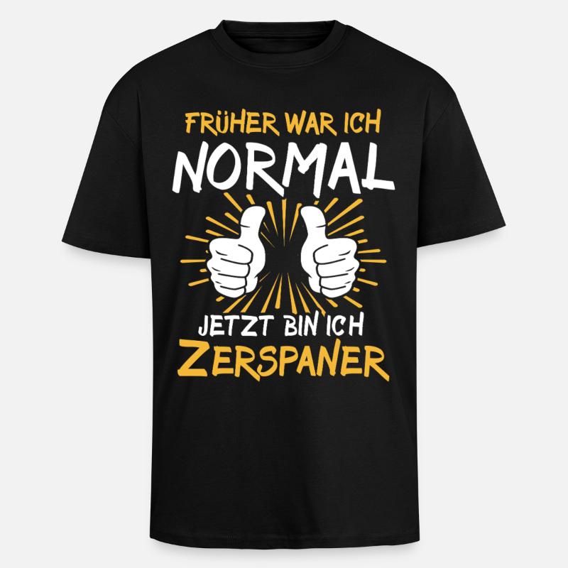Zerspaner Spruch - Oversized Heavyweight Unisex T-Shirt - Schwarz