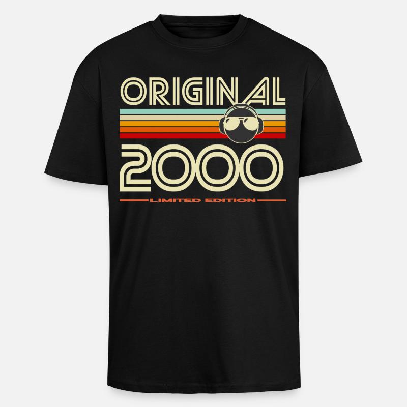 Original 2000 Retro Edition - Unisex Oversized Heavyweight T-shirt - black