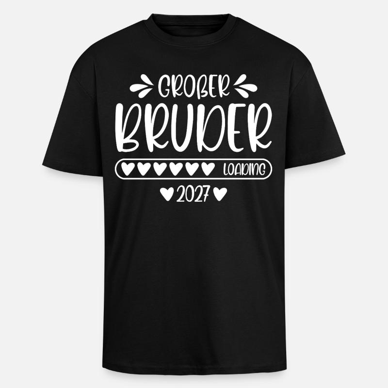 Big Brother 2027 loading - Unisex Oversized Heavyweight T-shirt - black
