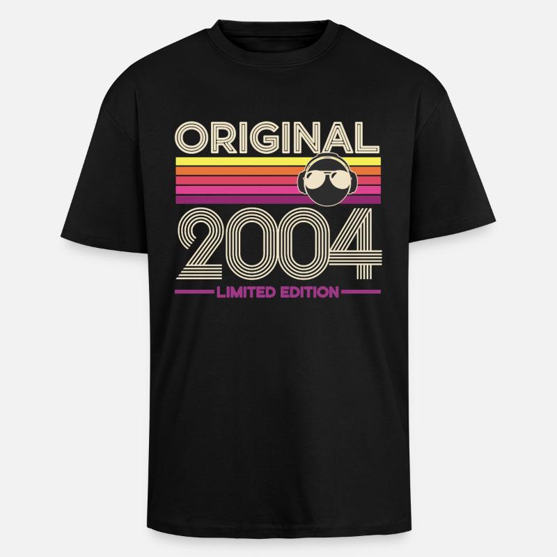 Original 2004 Édition limitée - T-shirt unisexe oversize épais - noir