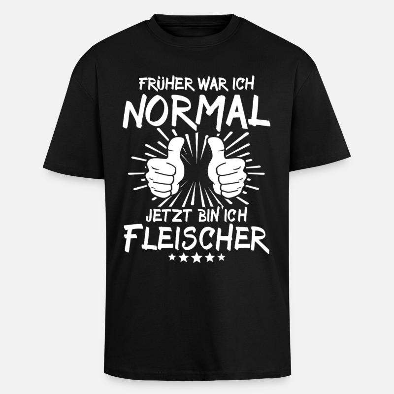 Fleischer - Oversized Heavyweight Unisex T-Shirt - Schwarz