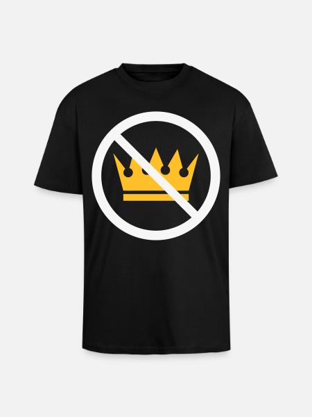 No Kings! (Protest Sign / NEG 2C) - Unisex Oversized Heavyweight T-shirt - black
