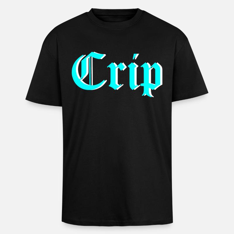 Crip - Oversized Heavyweight Unisex T-Shirt - Schwarz