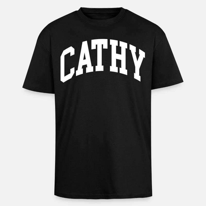 Cathy - Oversized Heavyweight Unisex T-Shirt - Schwarz