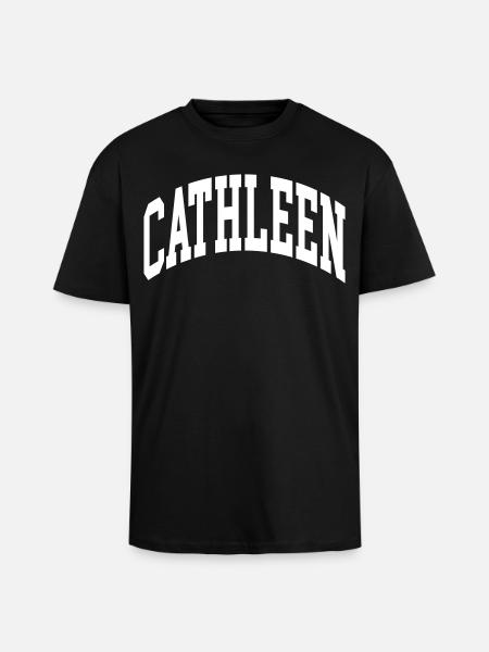 Cathleen - Unisex Oversized Heavyweight T-shirt - black