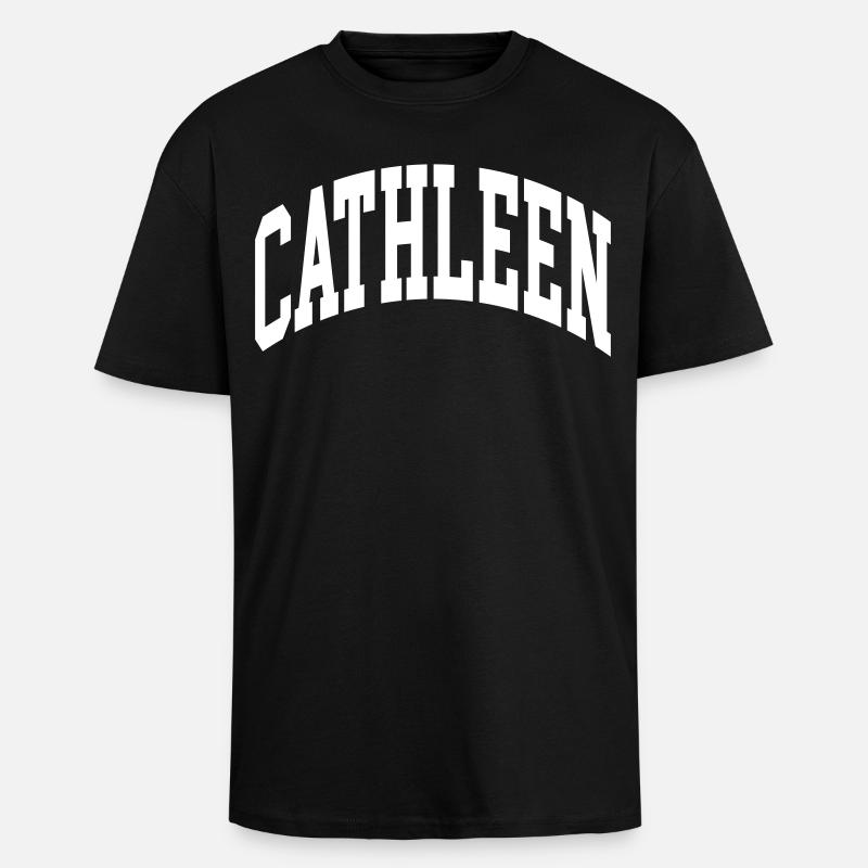 Cathleen - Unisex Oversized Heavyweight T-shirt - black
