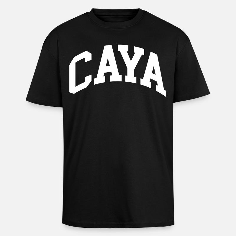 Caya - Oversized Heavyweight Unisex T-Shirt - Schwarz