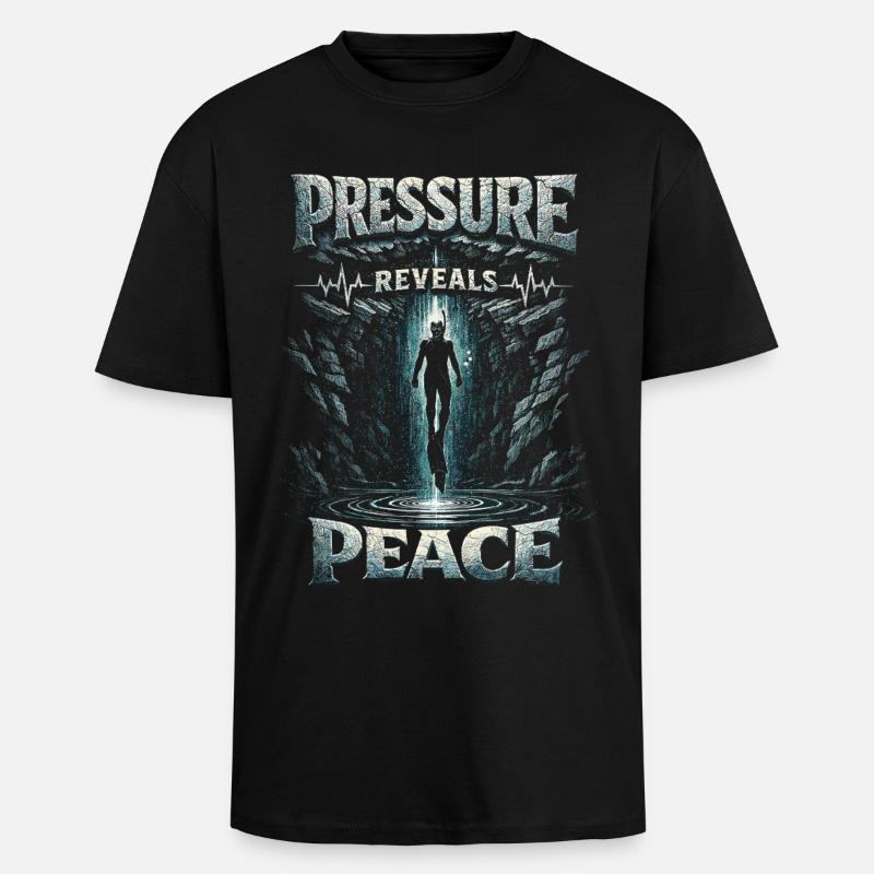 Apnoetauchen Freitauchen - Oversized Heavyweight Unisex T-Shirt - Schwarz