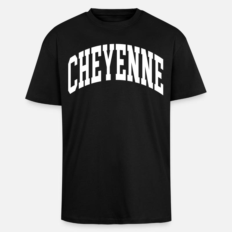 Cheyenne - T-shirt unisexe oversize épais - noir