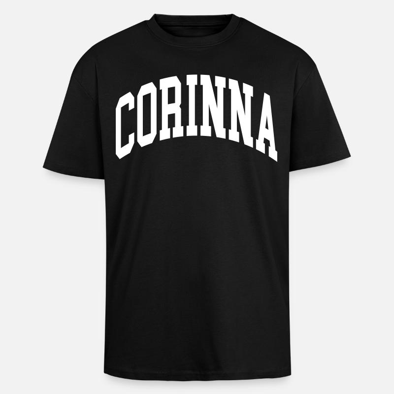 Corinna - Oversized Heavyweight Unisex T-Shirt - Schwarz